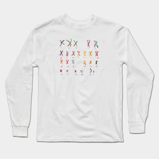 Male Chromosome idiogram Long Sleeve T-Shirt